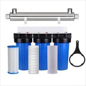 Station de traitement UV 3 filtres Big Blue 1,2M³/h 10 pouces