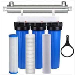 Station de traitement UV 3 filtres Big Blue 1,2 M³/h 20 pouces